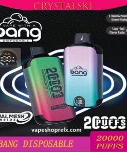 Bang DUALMESH 20000 Puffs全新一次性拋棄式霧化棒/LED顯示屏/可充電一次性電子煙 持久電量