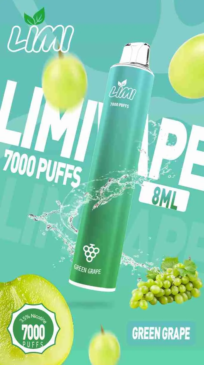 LIMI 7000 PUFFS 一次性拋棄式電子煙 - 可充電設計,台灣現貨,支持711到付 - 图片 10