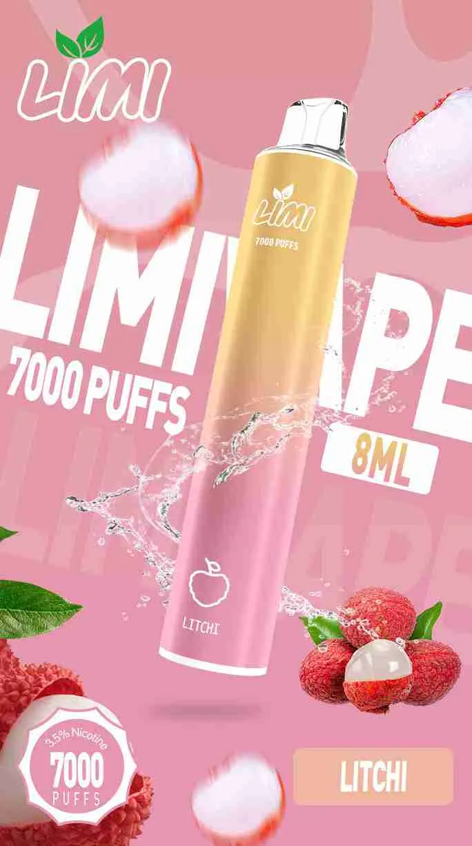LIMI 7000 PUFFS 一次性拋棄式電子煙 - 可充電設計,台灣現貨,支持711到付 - 图片 9